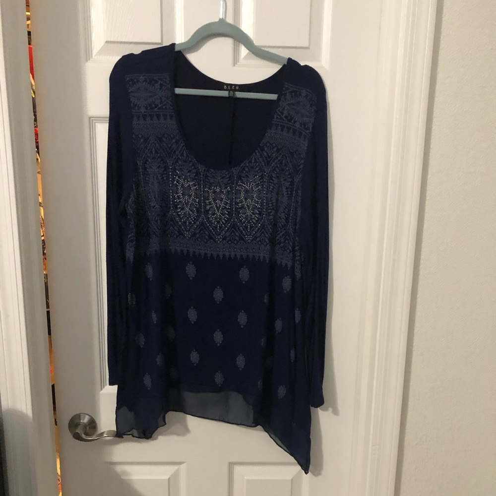 Navy ladies shirt